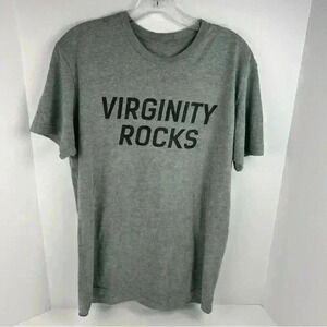Danny Duncan Virginity Rocks T-Shirt Gray Unisex Medium Graphic Print